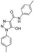 5-HYDROXY-N,1-BIS(4-METHYLPHENYL)-1H-1,2,3-TRIAZOLE-4-CARBOXAMIDE Struktur