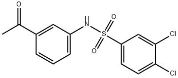 N-(3-ACETYLPHENYL)-3,4-DICHLOROBENZENESULFONAMIDE Struktur