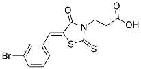 3-[5-(3-BROMO-BENZYLIDENE)-4-OXO-2-THIOXO-THIAZOLIDIN-3-YL]-PROPIONIC ACID Struktur