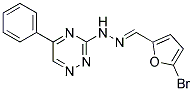 5-BROMO-2-FURALDEHYDE (5-PHENYL-1,2,4-TRIAZIN-3-YL)HYDRAZONE Struktur