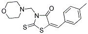 (5E)-5-(4-METHYLBENZYLIDENE)-3-(MORPHOLIN-4-YLMETHYL)-2-THIOXO-1,3-THIAZOLIDIN-4-ONE Struktur