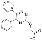 (5,6-DIPHENYL-[1,2,4]TRIAZIN-3-YLSULFANYL)-ACETIC ACID Struktur