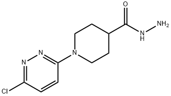 1-(6-CHLORO-3-PYRIDAZINYL)-4-PIPERIDINECARBOHYDRAZIDE Struktur