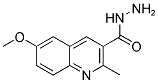 6-METHOXY-2-METHYLQUINOLINE-3-CARBOHYDRAZIDE Struktur