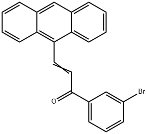 3-(9-ANTHRYL)-1-(3-BROMOPHENYL)PROP-2-EN-1-ONE Struktur