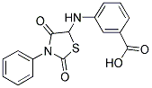 3-[(2,4-DIOXO-3-PHENYL-1,3-THIAZOLIDIN-5-YL)AMINO]BENZOIC ACID Struktur