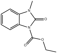 ETHYL 3-METHYL-2-OXO-2,3-DIHYDRO-1H-1,3-BENZIMIDAZOLE-1-CARBOXYLATE Struktur