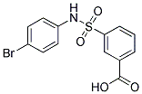 3-(4-BROMO-PHENYLSULFAMOYL)-BENZOIC ACID Struktur