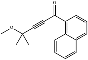 4-METHOXY-4-METHYL-1-NAPHTHALEN-1-YL-PENT-2-YN-1-ONE Struktur