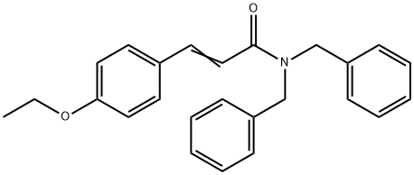 N,N-DIBENZYL-3-(4-ETHOXYPHENYL)ACRYLAMIDE Struktur