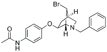 N1-(4-[(2-BENZYL-7-BROMO-2-AZABICYCLO[2.2.1]HEPT-6-YL)OXY]PHENYL)ACETAMIDE Struktur