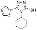 4-CYCLOHEXYL-5-(2-FURYL)-4H-1,2,4-TRIAZOLE-3-THIOL Struktur