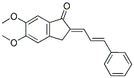 5,6-DIMETHOXY-2-(3-PHENYLPROP-2-ENYLIDENE)INDAN-1-ONE Struktur