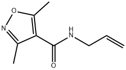 3,5-DIMETHYL-ISOXAZOLE-4-CARBOXYLIC ACID ALLYLAMIDE Struktur