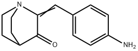 2-(4-AMINO-BENZYLIDENE)-1-AZA-BICYCLO[2.2.2]OCTAN-3-ONE Struktur