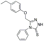 3-((4-ETHYLPHENOXY)METHYL)-4-PHENYL-1,2,4-TRIAZOLINE-5-THIONE Struktur