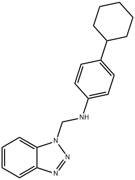 N-(1H-1,2,3-BENZOTRIAZOL-1-YLMETHYL)-4-CYCLOHEXYLANILINE Struktur