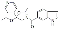 N-[2,2-DIETHOXY-2-(PYRIDIN-4-YL)ETHYL]-(1H)-INDOLE-6-CARBOXAMIDE Struktur