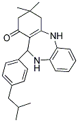 2,10-DIAZA-5,5-DIMETHYL-9-(4-(2-METHYLPROPYL)PHENYL)TRICYCLO[9.4.0.0(3,8)]PENTADECA-1(11),3(8),12,14-TETRAEN-7-ONE Struktur