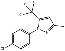 5-[CHLORO(DIFLUORO)METHYL]-1-(4-CHLOROPHENYL)-3-METHYL-1H-PYRAZOLE Struktur