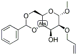 METHYL 2-O-ALLYL-4,6-O-BENZYLIDENE-A-D-MANNOPYRANOSIDE Struktur