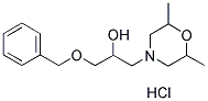 1-(BENZYLOXY)-3-(2,6-DIMETHYLMORPHOLIN-4-YL)PROPAN-2-OL HYDROCHLORIDE Struktur