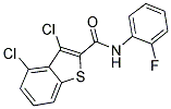 3,4-DICHLORO-N-(2-FLUOROPHENYL)-1-BENZOTHIOPHENE-2-CARBOXAMIDE Struktur