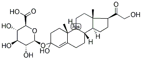 4-PREGNEN-21-OL-3,20-DIONE-3(O->1BETA)-D-GLUCOPYRANOSIDURONIC ACID Struktur