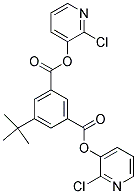 DI(2-CHLORO-3-PYRIDYL) 5-(TERT-BUTYL)ISOPHTHALATE Struktur