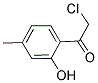 2-CHLORO-1-(2-HYDROXY-4-METHYL-PHENYL)-ETHANONE Struktur