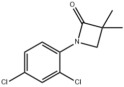 1-(2,4-DICHLOROPHENYL)-3,3-DIMETHYL-2-AZETANONE Struktur