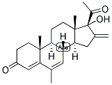 4,6-PREGNADIEN-6-METHYL-16-METHYLENE-17-OL-3,20-DIONE Struktur