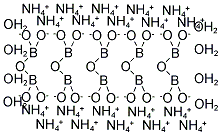 AMMONIUM BORATE, HYDROUS Struktur