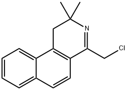 4-(CHLOROMETHYL)-2,2-DIMETHYL-1,2-DIHYDROBENZO[F]ISOQUINOLINE Struktur