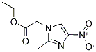 (2-METHYL-4-NITRO-IMIDAZOL-1-YL)-ACETIC ACID ETHYL ESTER Struktur