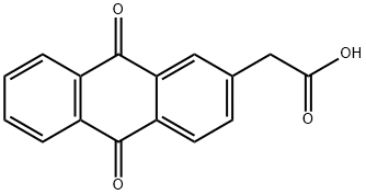 2-(9,10-DIOXO-9,10-DIHYDRO-2-ANTHRACENYL)ACETIC ACID Struktur