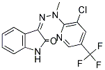 3-(1-(3-CHLORO-5-(TRIFLUOROMETHYL)(2-PYRIDYL))-1-METHYLHYDRAZIDYL)INDOLIN-2-ONE Struktur