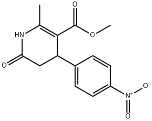 METHYL 2-METHYL-4-(4-NITROPHENYL)-6-OXO-1,4,5,6-TETRAHYDRO-3-PYRIDINECARBOXYLATE Struktur