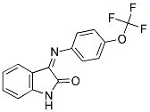 3-((4-(TRIFLUOROMETHOXY)PHENYL)IMINO)INDOLIN-2-ONE Struktur