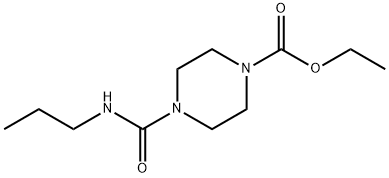 ETHYL 4-(N-PROPYLCARBAMOYL)PIPERAZINECARBOXYLATE Struktur