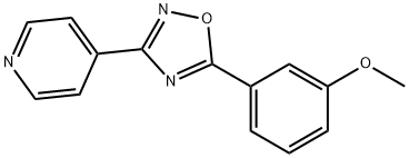 4-[5-(3-METHOXYPHENYL)-1,2,4-OXADIAZOL-3-YL]PYRIDINE Struktur