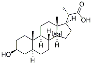 23,24-BISNOR-5-ALPHA-CHOLANIC ACID-3-BETA-OL Struktur