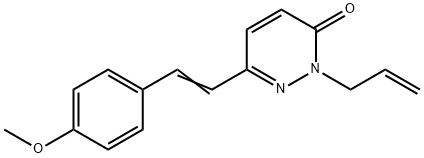 2-ALLYL-6-(4-METHOXYSTYRYL)-3(2H)-PYRIDAZINONE Struktur