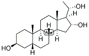 5-BETA-PREGNAN-3-BETA, 16-ALPHA, 20-ALPHA-TRIOL Struktur