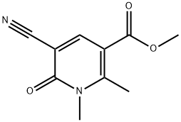 METHYL 5-CYANO-1,2-DIMETHYL-6-OXO-1,6-DIHYDRO-3-PYRIDINECARBOXYLATE Struktur