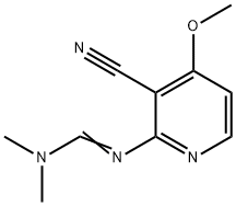 N'-(3-CYANO-4-METHOXY-2-PYRIDINYL)-N,N-DIMETHYLIMINOFORMAMIDE Struktur