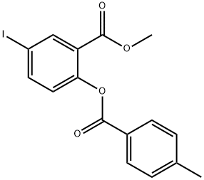 METHYL 5-IODO-2-[(4-METHYLBENZOYL)OXY]BENZENECARBOXYLATE Struktur