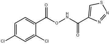 N-[(2,4-DICHLOROBENZOYL)OXY]-1,2,3-THIADIAZOLE-4-CARBOXAMIDE Struktur