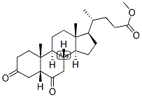 3,6-DIKETOCHOLANIC ACID METHYL ESTER Struktur