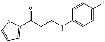 3-(4-IODOANILINO)-1-(2-THIENYL)-1-PROPANONE Struktur